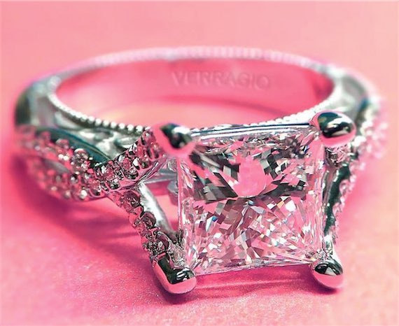 Pink sapphire engagement rings verragio
